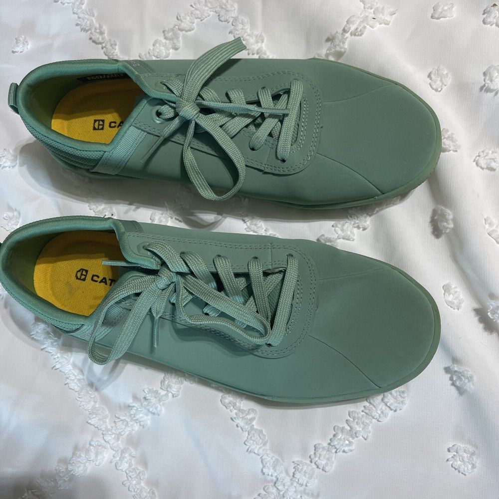 Caterpillar Green Shoes UNISEX Low Top P724195 Womens Sz 9W Sneakers Men 7W